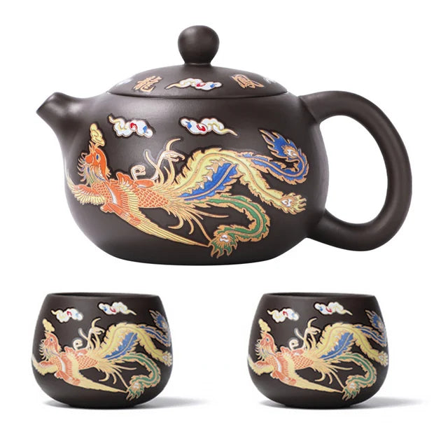 SADHUNA™ COLOR-CHANGING DRAGON & PHOENIX POT